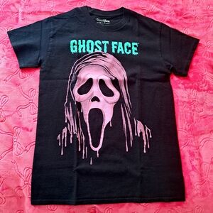 Ghost Face Black and Pink Graphic Tee